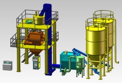 AB-C半自动型干混砂浆生产线的图片