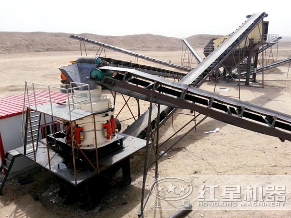 圆锥式破碎机客户现场