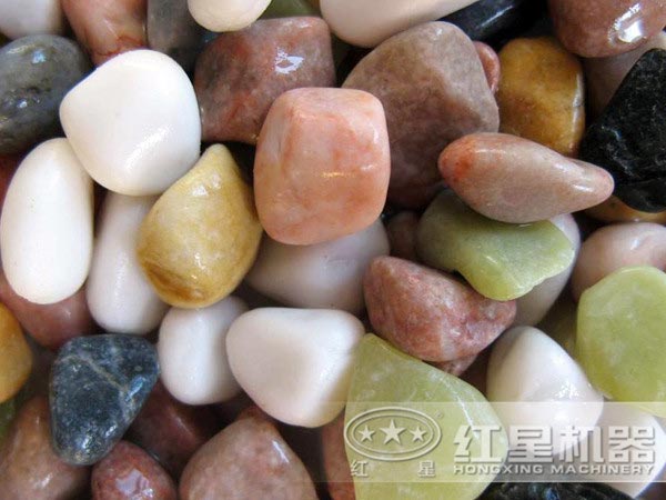 鹅卵石物料展示