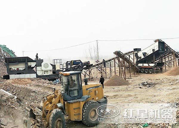 可移动破石机客户现场 可移动破石机客户现场